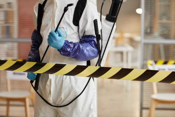 Professional Sewage Cleanup technician working in Lincroft, NJ